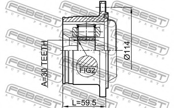 VAG 8D0407417N Joint, drive shaft